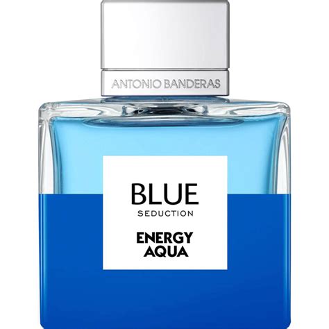 Blue Seduction Energy Aqua Antonio Banderas cologne .